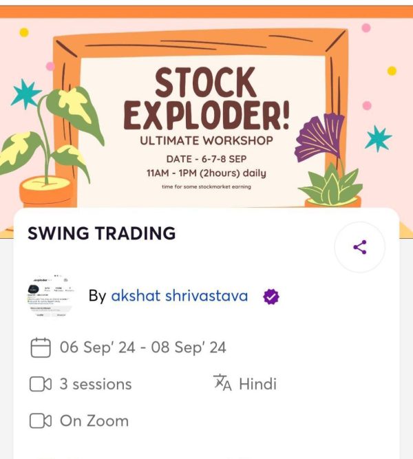 Stock Exploder Swing Trading Ultimate Workshop Sep 2024