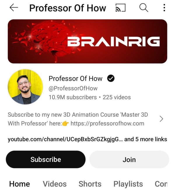 Professor Of How 3D Course By BrainRigStudios