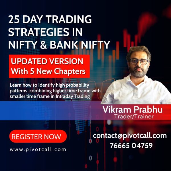 Pivot Call 25 Day Trading Strategies in Nifty and Bank Nifty Updated 2024 - Vikram Prabhu