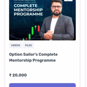Option Sailor Course - Complete Mentorship Program