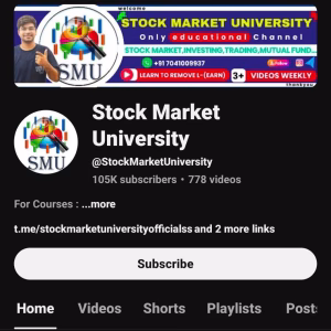 Stock Market University Special Set-up Webinar 8 Aug 2025