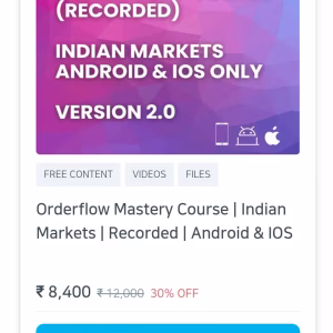 Momentrade Orderflow Mastery Course - Indian Market
