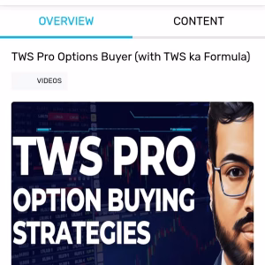 Trade with Sanchit Course - TWS Pro Options Buyer (with TWS ka Formula)