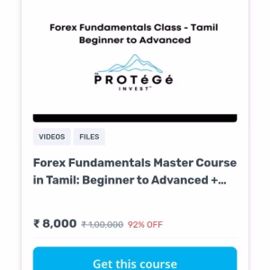 Protege Fx Course - Forex Fundamentale Master Course in Tamil : Beginner to Advanced + Technical